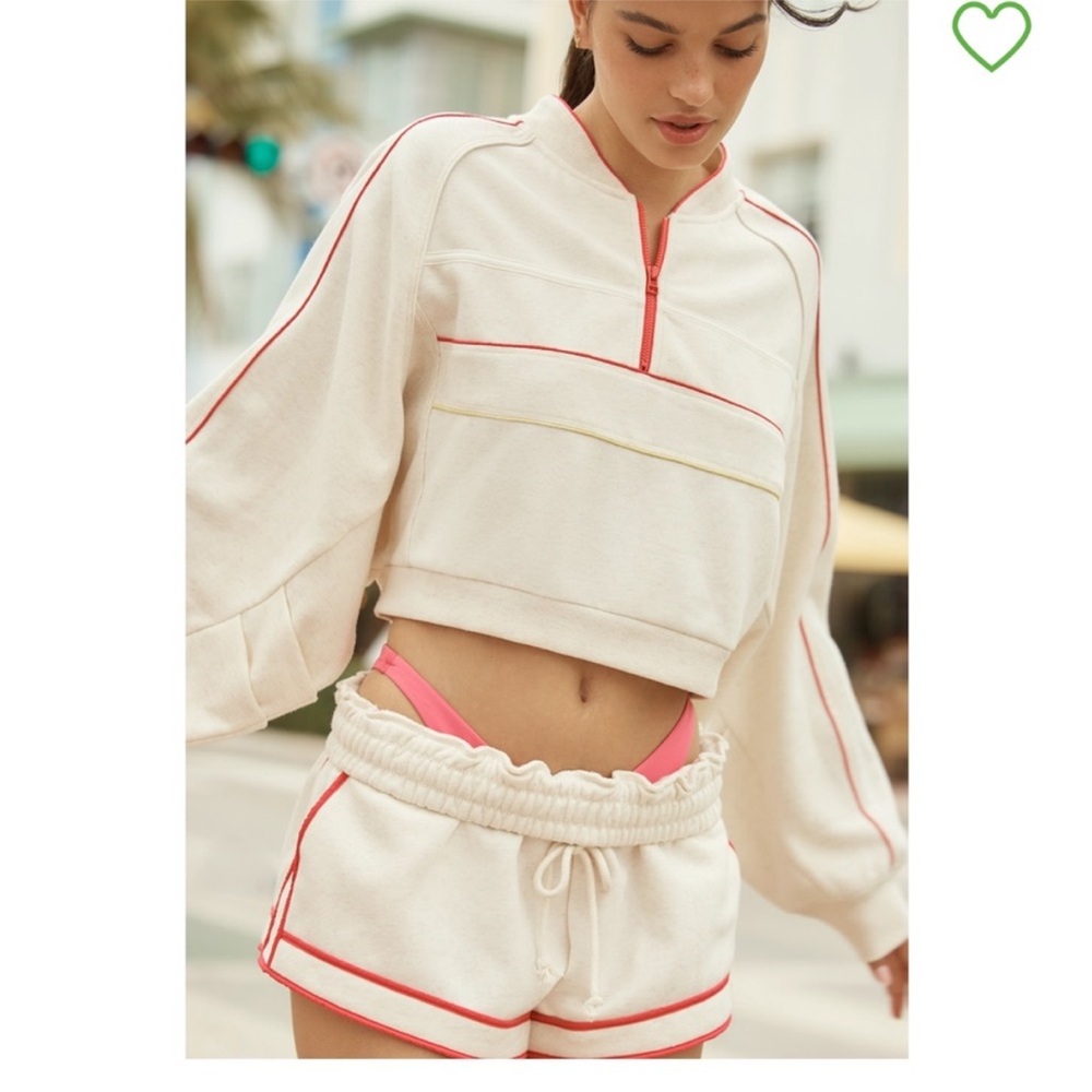 NWT Anthropologie crop sweatshirt